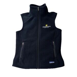 Patagonia Women’s Synchilla Outdoors Vest Size Small / 36x21 Black Fleece